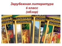 Презентация по литературе на тему Зарубежная литература (6 класс)