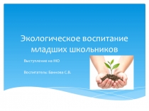 Презентация Экологическое воспитание младших школьников