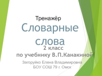 Презентация по русскому языку Словарные слова