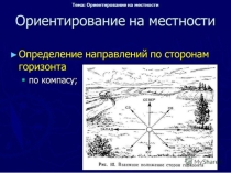 Презентация по Основам безопасности жизнедеятельности по теме Ориентирование на местности 6 класс