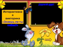 Интерактивная игра Знаете ли вы все про собак?