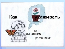 Презентация по окружающему миру Как ухаживать за комнатными растениями
