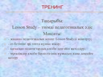 Презентация по теме: Lesson Study