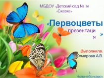 Презентация по познавательному развитию Первоцветы