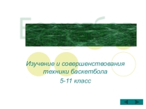 Баскетбол. Теория. По физкультуре