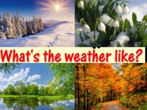 Презентация к уроку английского языка на тему What's the weather like
