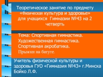 Презентация по видам гимнастики