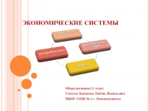 Презентация по обществознанию по теме Экономические системы11 класс