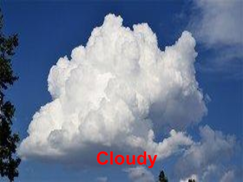 Презентация по английскому языку в 3 классе на тему Season and weather Cloudy Cloudy