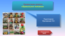 Презентация проекта Правильное питание
