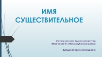 Презентация по русскому языку Имя существительное (5 класс)