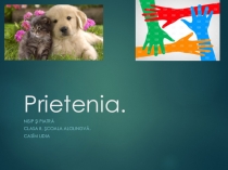 Prezentație la limba și literatura română pe temaPrietenia (Nisip și piatră) cl.8 șc.alolingvă