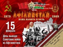 Презентация Афганистан - живая память (9-10 класс)