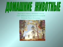 Презентация Домашние животные ,значение их для человека.