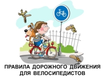 Презентация по сбо для учащихся 5 класса Правила движения велосипедистов