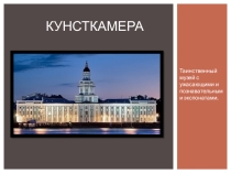 Презентация к классному часу по теме Кунсткамера