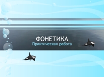 Презентация по русскому языку Практическое занятие. Фонетика. 5 класс