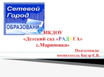 Презентация Сетевой город Образования