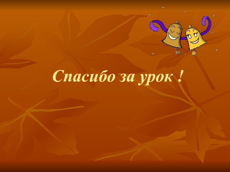Презентация по литературе на тему Прекрасное рядом с нами по рассказу К. Паустовского Корзина с еловыми шишками. Спасибо за урок ! Спасибо за урок !