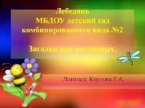 Загадки про насекомых