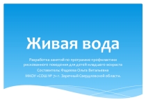 Разработка занятий по программе профилактики рискованного поведения для детей младшего возраста