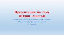 Один-много