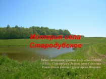 Исследовательская работа на тему История села Стародубское