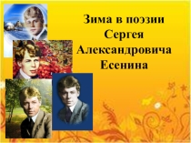 Презентация к уроку в 6 классе Зима в поэзии Есенина