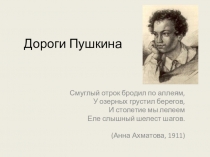Презентация к уроки литературы Дороги Пушкина (5 класс)