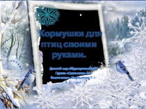Презентация Кормушки для птиц своими руками