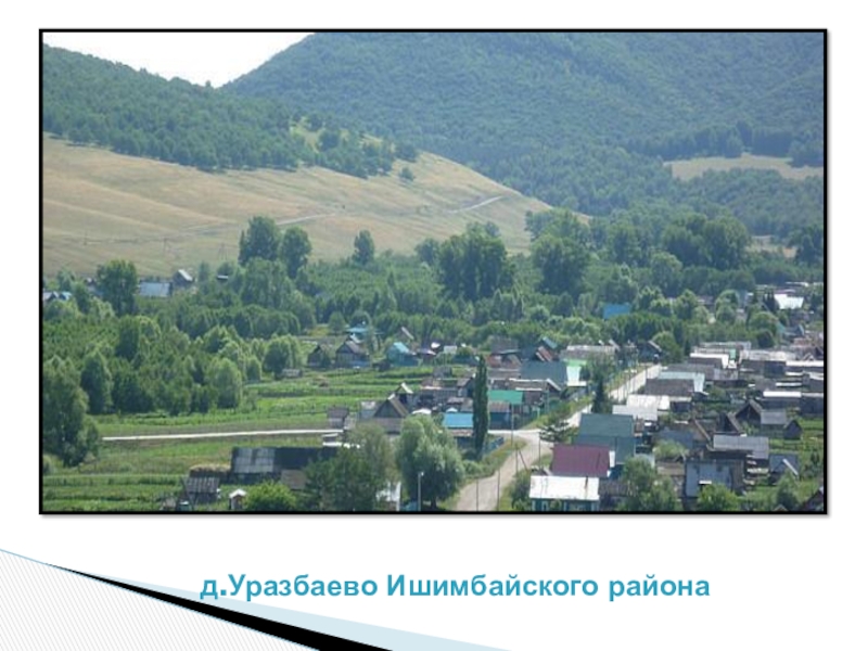 Презентация по теме Земля в настоящем и будущем. д.Уразбаево Ишимбайского района д.Уразбаево Ишимбайского района