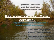 Как живётся тебе, Миус, сегодня?