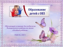 Обучение детей с ОВЗ
