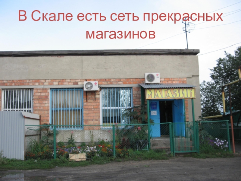 Проект Моя малая родина село Скала В Скале есть сеть прекрасных магазинов В Скале есть сеть прекрасных магазинов