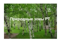 Презентация : Природные зоны РТ