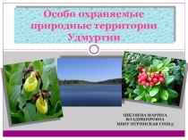 Презентация по Географии Удмуртии Особо охраняемые природные территории Удмуртии