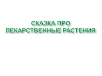 Сказка про лекарственные травы