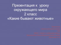 Презентация к уроку окружающего мира Какие бывают животные