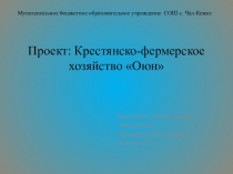 Проект на тему КФХ Оюн