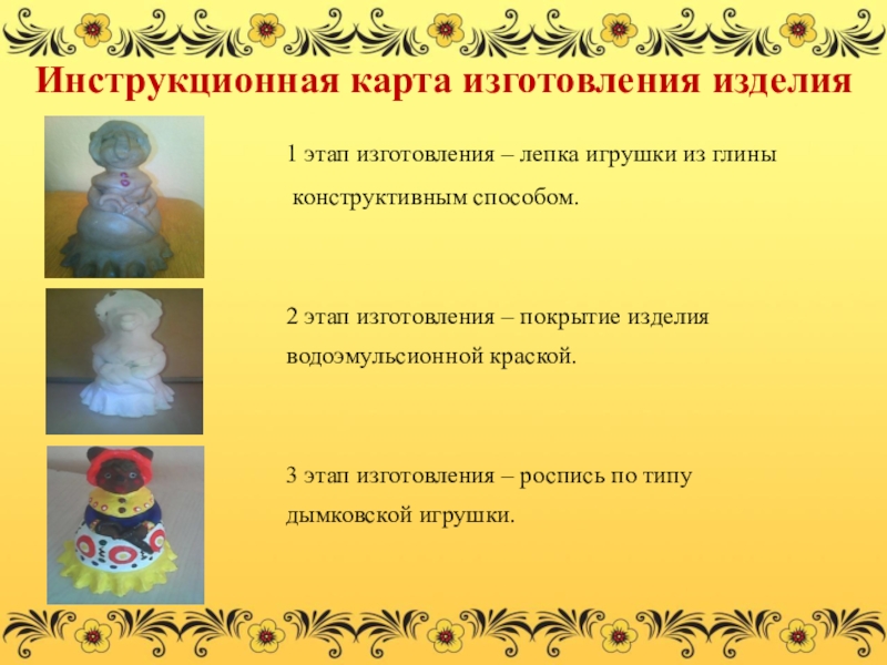 Презентация по дополнительному образованию Медведица - барыня Инструкционная карта изготовления изделия 1 Инструкционная карта изготовления изделия 1