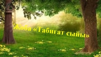 Табиғат сыйы жобасының таныстыру тұсаукесері (3 сынып)