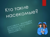 Презентация по окружающему миру  Кто такие насекомые?