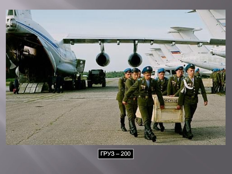 Презентация к песне Письмо к матери ГРУЗ – 200 ГРУЗ – 200