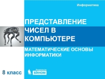 Презентация по информатике на тему Представление чисел в компьютере (8 класс)
