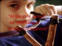 Агрессия ребенка ,подростка .Родительское собрание