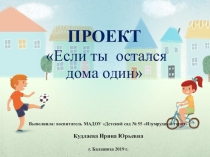 ПРОЕКТ Если ты  остался дома один