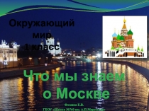 Что мы знаем о Москве.