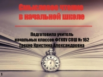 Презентация по теме Смысловое чтение