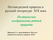 Презентация к уроку литературы, 8 класс