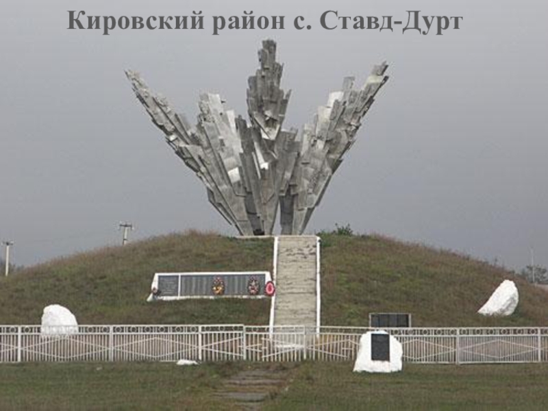 ПРЕЗЕНТАЦИЯ НА ТЕМУ НИКТО НЕ ЗАБЫТ НИЧТО НЕ ЗАБЫТО ВОВ Кировский район с. Ставд-Дурт Кировский район с. Ставд-Дурт